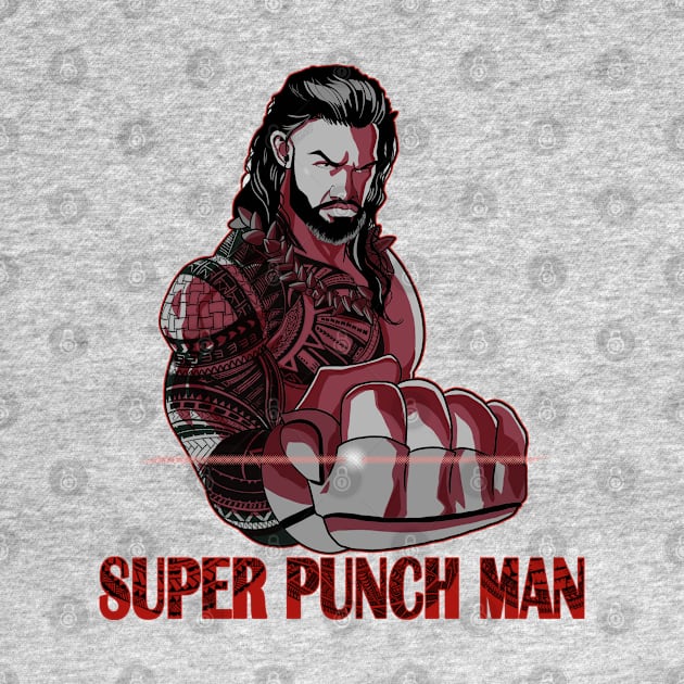 Super Punch Man Roman Reigns by radpencils